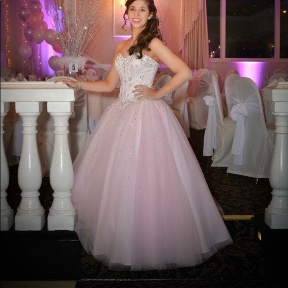 Light pink sweet sixteen/quinceanera dress